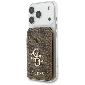 Guess MagSafe Кошелек С Подставкой и Зерколом 4G Коричневый (GUWMSMIP4GW)