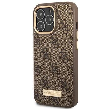 Guess GUHMP14LU4GPRW Hardcase 4G Logo Plate MagSafe Защитный чехол для iPhone 14 Pro 6,1