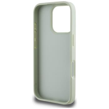 Case Guess Grained Big 4G Logo Small Classic Logo Защитный чехол для iPhone 16 Pro / зелёный (GUHCP16LPGT4MBN)