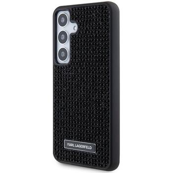 Karl Lagerfeld KLHCS24MHDSPRK Hardcase Rhinestone Metal Logo Aizsargapvalks priekš S24+ S926 / melns (KLHCS24MHDSPRK)