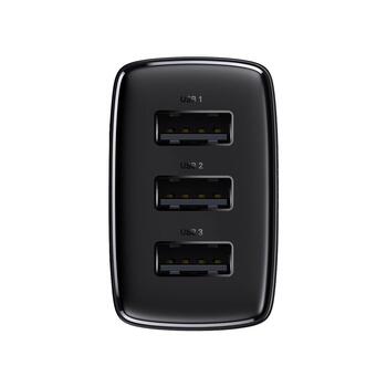Baseus Компактное Зарядное Устройство 3 x USB / 17 Вт (BRA011960)
