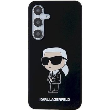 Karl Lagerfeld KLHCS24SSNIKBCK S24 S921 hardcase Aizsargapvalks priekš Silicone Ikonik / melns (KLHCS24SSNIKBCK)