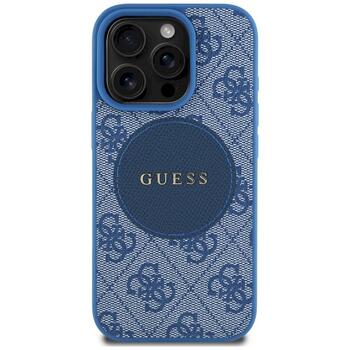 Guess 4G Circle Classic Logo MagSafe Aizsargapvalks priekš iPhone 16 Pro Max / zils (GUHMP16XP4PGRSGB)