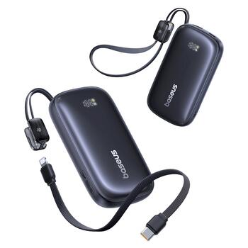 Baseus EnerFill FC21 Qpow 3 Ultra Портативный аккумулятор 10000 mAh 45W / чёрный (6932172692469)