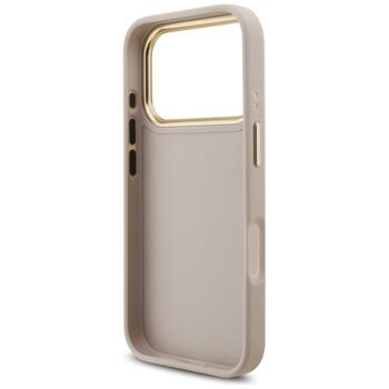 Guess 4G Big 4G Classic Logo Big Strap Metal Buttons Case Aizsargapvalks priekš iPhone 17 Pro / rozā (GUHCP17LP4G4BCSP)