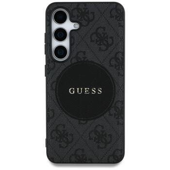 Guess 4G Round Patch Classic Logo MagSafe Case Чехол для Samsung Galaxy S25 Plus (GUHMS25MP4PGRSGK)