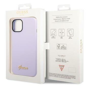 Guess GUHCP14MSLSMU Silicone Vintage Gold Lo Защитный чехол для iPhone 14 Plus / 15 Plus 6.7