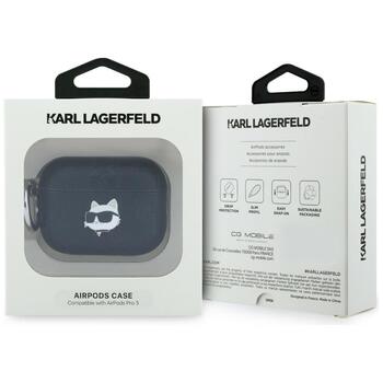 Karl Lagerfeld Monogram Choupette Head Case Чехол для наушников AirPods Pro 3 / чёрный (KLAP3PGCHPK)