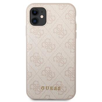 Guess GUHCN61G4GFPI Hardcase 4G Metal Gold Logo Aizsargapvalks priekš iPhone 11 6,1