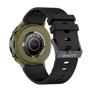 Smartwatch Gravity GT21-7 Смарт-часы с силиконовым ремешком / чёрный (GT21-7)