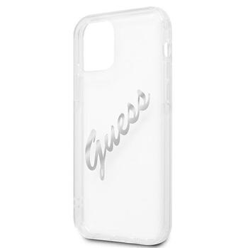 Guess GUHCP12MKTRSVSI Hardcase Vintage Script Aizsargapvalks priekš iPhone 12/12 Pro 6,1