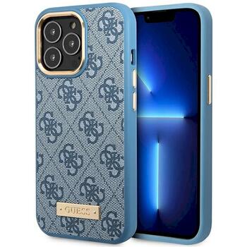 Guess GUHMP14LU4GPRB Hardcase 4G Logo Plate MagSafe Защитный чехол для iPhone 14 Pro 6.1