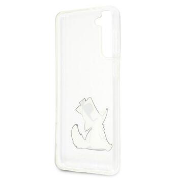 Karl Lagerfeld KLHCS21MCFNRC Hardcase Choupette Fun Aizsargapvalks priekš Samsung Galaxy S21+ G996 / caurspīdīgs (KLHCS21MCFNRC)