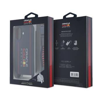 Red Bull Silicone Vertical Logo MagSafe Case + Crossbody Strap Чехол и ремешок через плечо для Apple iPhone 16 (RBHMP16S24SISOLRV)