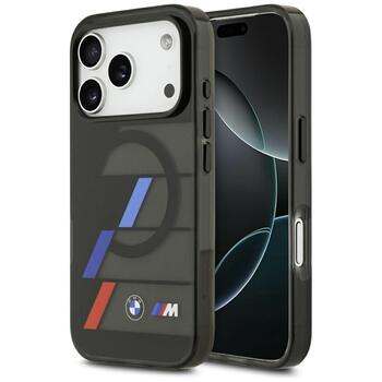 BMW M IML Metal Buttons Tricolor Lines MagSafe Case Aizsargapvalks priekš Apple iPhone 17 Pro (BMHMP17L25HTTRIK)
