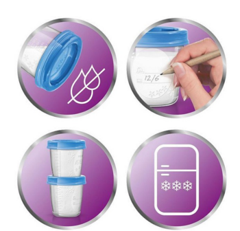 Philips SCF618/10 Avent Контейнеры для хранения еды 180ml (SCF618/10)