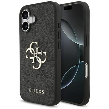Guess PU 4G Metal Logo Case Чехол для Apple iPhone 17 (GUHCP17S4GMGGR)