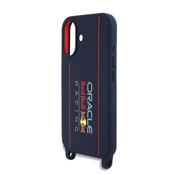 Red Bull Silicone Vertical Logo MagSafe Case + Crossbody Strap Чехол и ремешок через плечо для Apple iPhone 16 (RBHMP16S24SISOLRV)