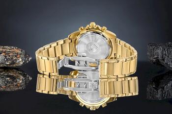 Giewont Vīriešu pulkstenis Chronograph Sapphire / zelta/zils (GW3970-B6)