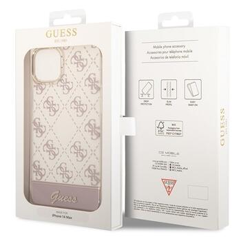 Guess GUHCP14MHG4MHP Hardcase 4G Pattern Script Защитный чехол для iPhone 14 Plus / 15 Plus 6.7