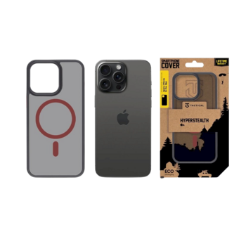 Tactical MagForce Hyperstealth 2.0 Защитный чехол для iPhone 15 Pro Max / чёрный/красный (TA-57983121103)