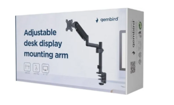 Gembird MA-DA1P-01 Regulējamais Galda Stiprinājums Monitoram 17″-32″ (MA-DA1P-01)