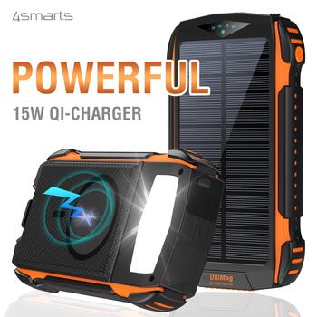 4smart Solar Power Bank Переносная зарядная батарея UltiMag 20000 mAh (496560)
