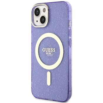 Guess GUHMP14MHCMCGU Hardcase Glitter Gold MagSafe Защитный чехол для iPhone 14 Plus / 15 Plus 6.7