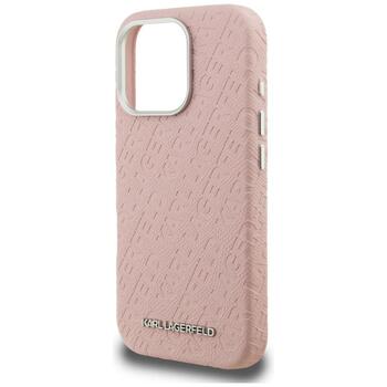 Karl Lagerfeld FW Stamped Karl MagSafe Case Защитный чехол для iPhone 16 Pro Max / розовый (KLHMP16XPGKLFOFP)