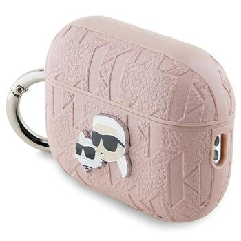 Karl Lagerfeld KLAP2PGKCPP Защитный чехол для AirPods Pro 2 (2022/2023) Monogram Karl & Choupette Head / розовый (KLAP2PGKCPP)