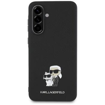 Karl Lagerfeld PU Saffiano Metal Karl and Choupette Case Чехол для Samsung Galaxy A56 5G (KLHCSA56PSAKCMPK)