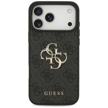 Guess 4G Big Logo Case Aizsargapvalks priekš iPhone 17 Pro Max / melns (GUHCP17X4GMGGR)