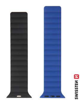 Swissten Силиконовый Магнитный Pемешок для Apple Watch 42 / 44 / 45 / 49 mm (46000514)