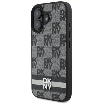 DKNY Checkered Pattern & Printed Stripes Защитный Чехол для Apple iPhone 16 (DKHCP16SPCPTSSK)