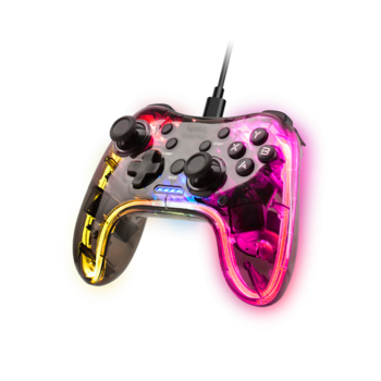 Mars Gaming MGP-C Spēļu kontrolieris RGB / USB-C / X-input & D-input (MGPC)