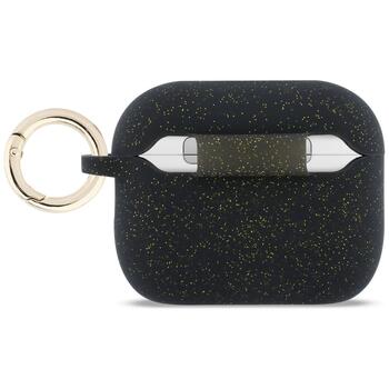 Guess Silicone Glitter Ring Case Защитный чехол для AirPods Pro 3 / чёрный (GUAP3SGGEK)