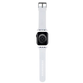 Karl Lagerfeld Strap KLAWLSLCNH Ремешок для часов Apple Watch 42/44/45/49mm 3D Rubber Choupette Head / белый (KLAWLSLCNH)
