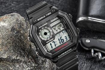 CASIO AE-1200WH-1AVEF Vīriešu pulkstenis (AE-1200WH-1AVEF)