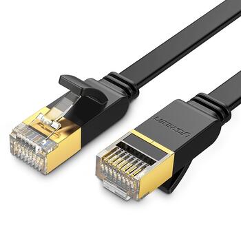 UGREEN NW106 Cable U/FTP CAT7 2xRJ45 8m flat Кабель для зарядки / чёрный (UG-11264)