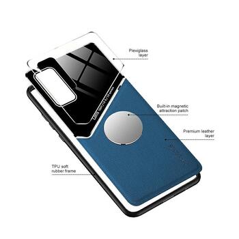 Mocco Lens Leather Back Case Кожанный чехол для Samsung Galaxy A42 5G Синий (MO-LC-SAM-A42-BL)