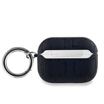 Karl Lagerfeld PU Embossed Karl Head Case Защитный чехол для AirPods Pro / чёрный (KLAPPGKIPK)