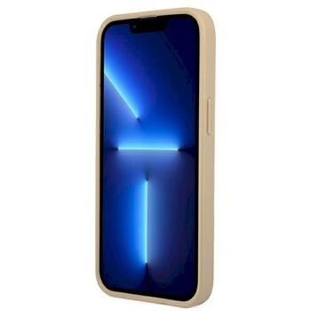 Guess GUHCP13SPSATLE Saffiano Triangle Logo Aizsargapvalks priekš iPhone 13 mini 5,4