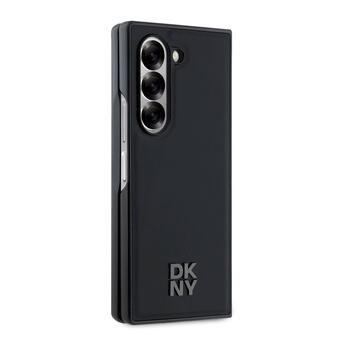 DKNY PU Leather Stack Logo MagSafe Case Защитный чехол для Samsung Galaxy Z Fold 6 / чёрный (DKHMZFD6PSMCSLK)