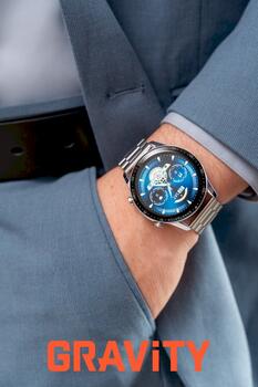 Smartwatch Gravity Браслет + ремешок GT10-6 / серебристый (GT10-6)