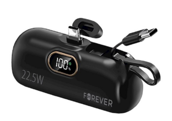 Forever MTB-100 Mini Внешний аккумулятор 22.5W 5000mAh USB-C (GSM182135)