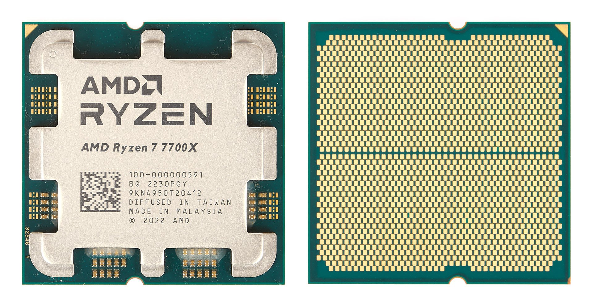 Processors AMD Ryzen 7 7700X 4,5 GHz / 40MB / 105W / AM5 / Tray (100-000000591TRAY)