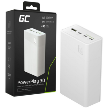 GreenCell PowerPlay 30 Повер Банк 30000mAh / 22.5W (PBGC30W)