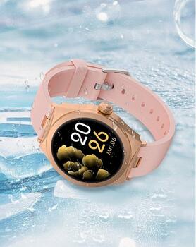 Smartwatch Gravity Viedpulkstenis / rožu zelts (GT25-2)