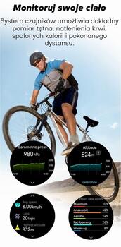 GRAVITY Smartwatch GT24-2 GPS Смарт-часы с чёрным силиконовым ремешком + белым силиконовым ремешком / чёрный (GT24-2)