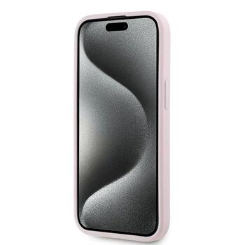 Karl Lagerfeld KLHCP15MPQDSMGP Hardcase Diagonal Quilted Sc Aizsargapvalks priekš iPhone 15 Plus/14 Plus 6.7